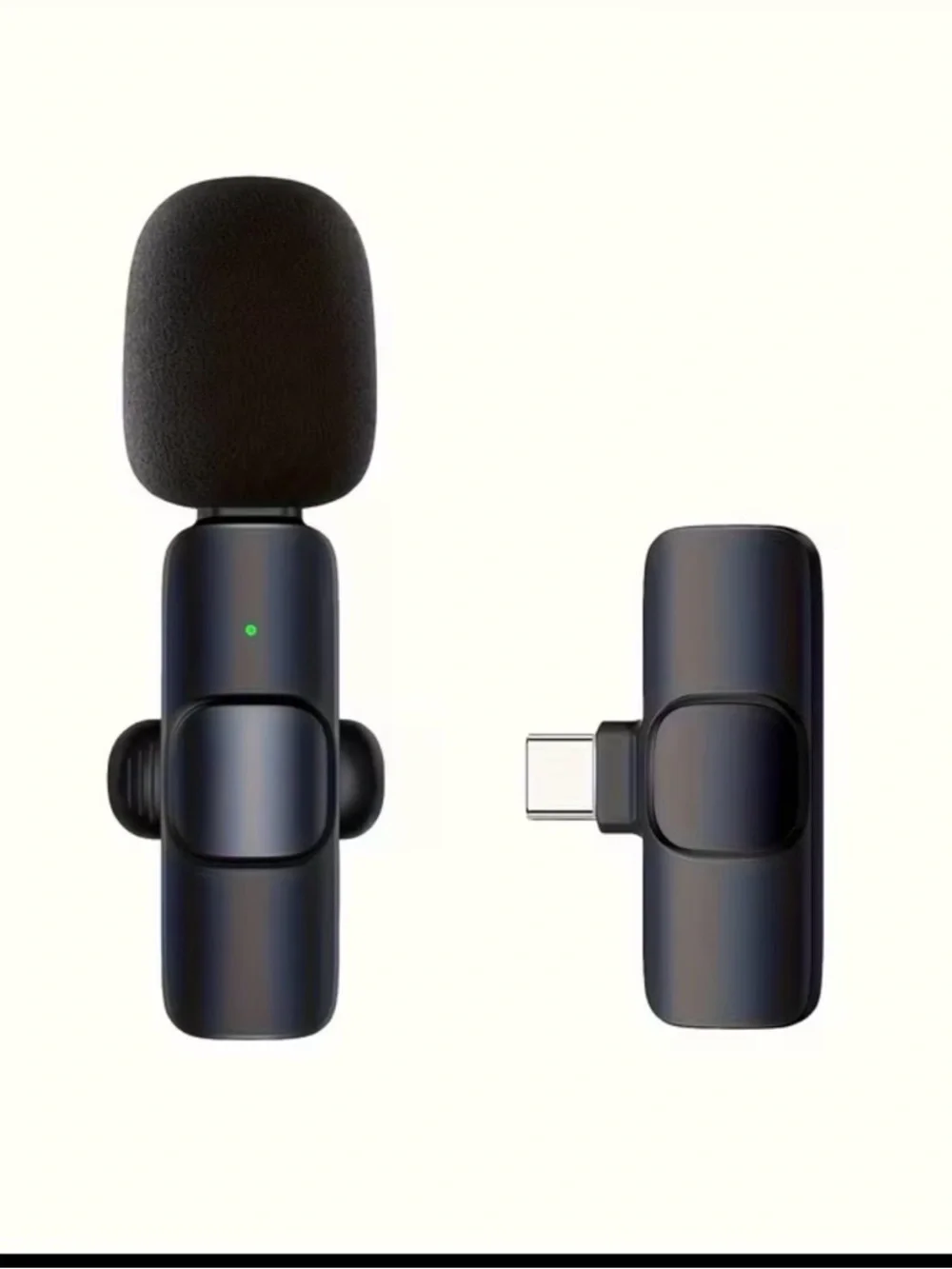 Compact Wireless Lavalier Microphone - Black